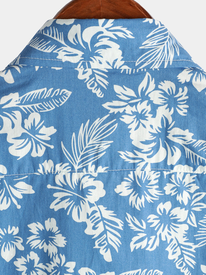 Oliver | Hawaïblouse met korte mouwen en bloemenpatroon