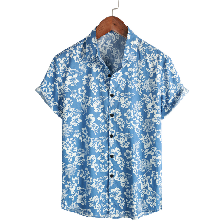Oliver | Hawaïblouse met korte mouwen en bloemenpatroon