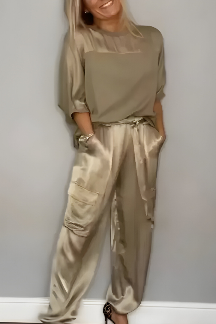 Enya™ | Elegante Zijdezachte Matching Set