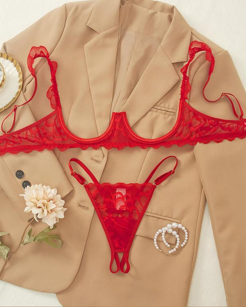 Rachel™ | Verleidelijk Kant Lingerieset met Verstelbare Bandjes