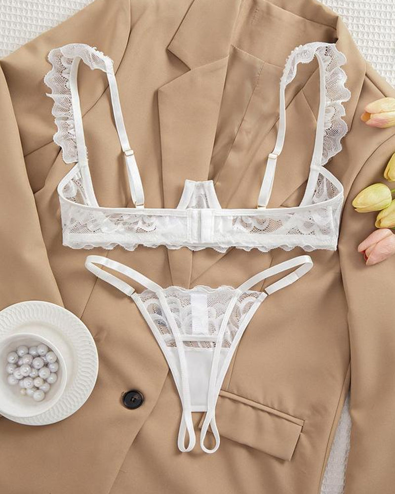 Rachel™ | Verleidelijk Kant Lingerieset met Verstelbare Bandjes