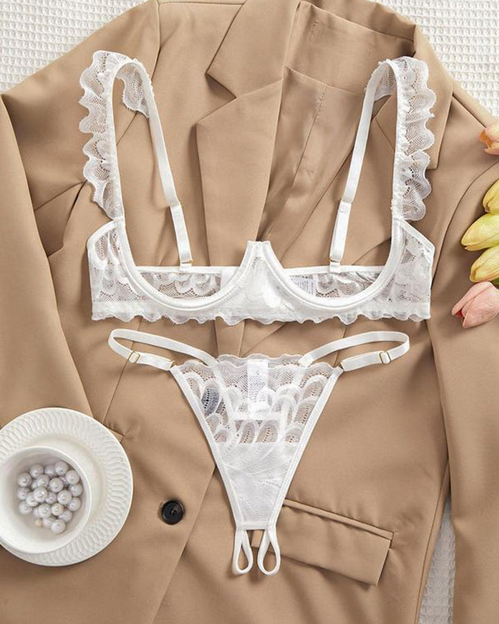 Rachel™ | Verleidelijk Kant Lingerieset met Verstelbare Bandjes