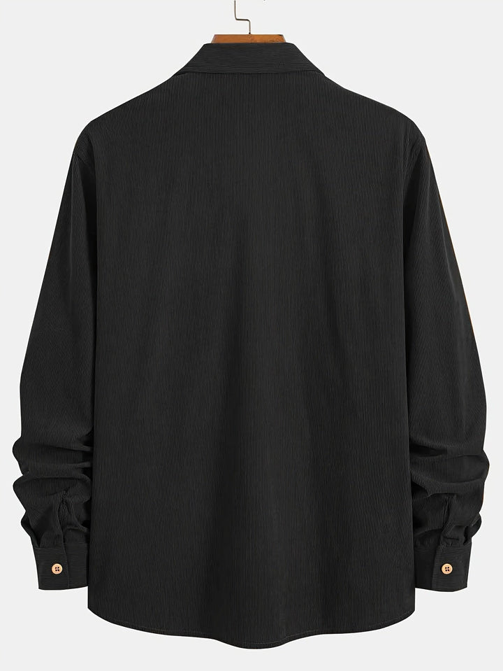 Felipe - Casual overhemd van ribfluweel met knopen