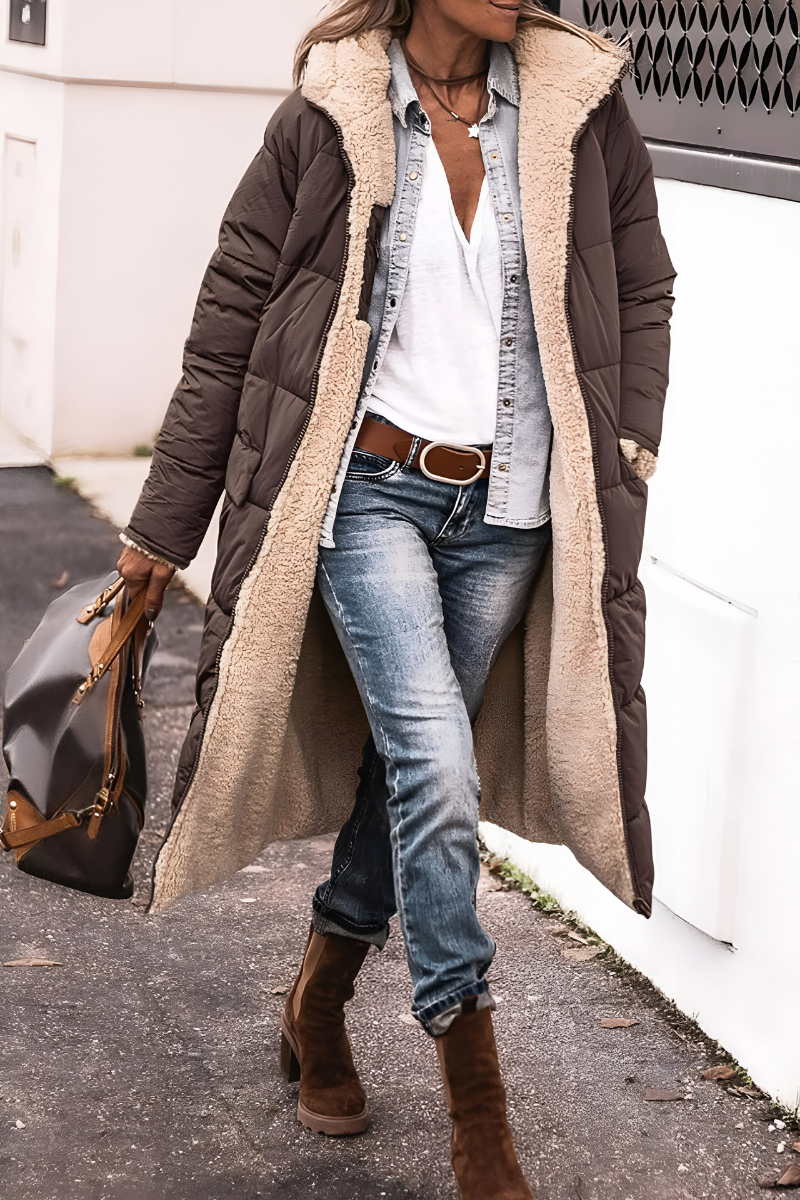 Joni™ | Elegante dik gewatteerde jas