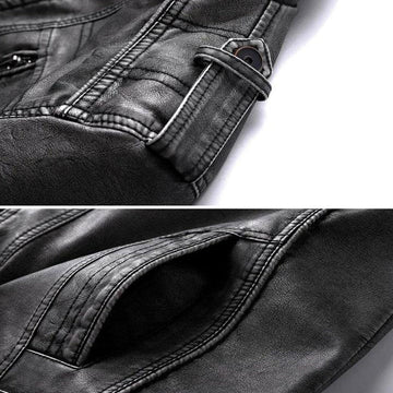 Allan | Klassieke Zwarte Leren Jas voor Heren