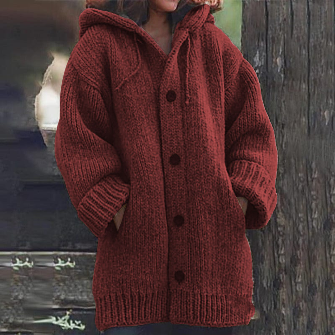 Alma™ | Knitted Hooded Coat