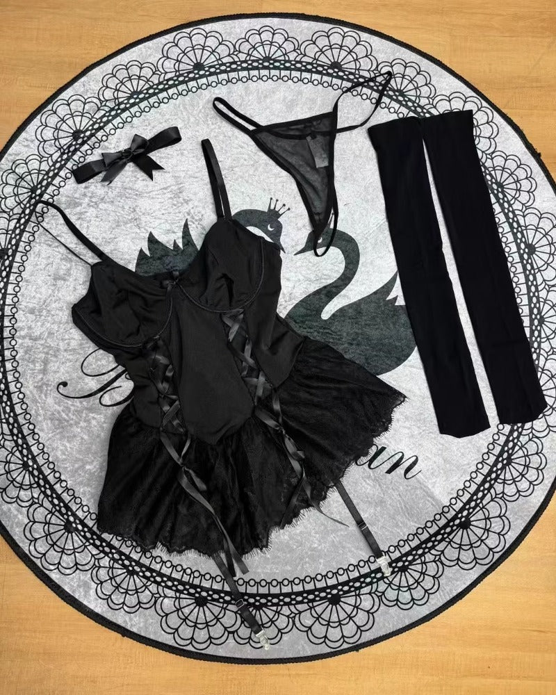 Zara™ | Romantique Lingerie Bodycon Dress with Lace Trim