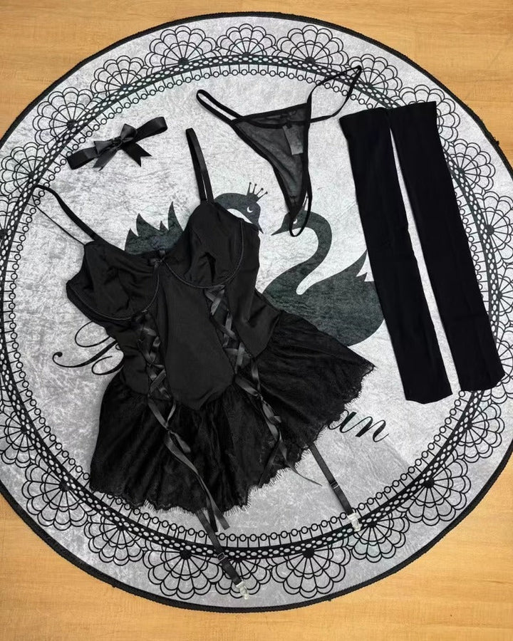 Zara™ | Romantique Lingerie Bodycon Dress with Lace Trim