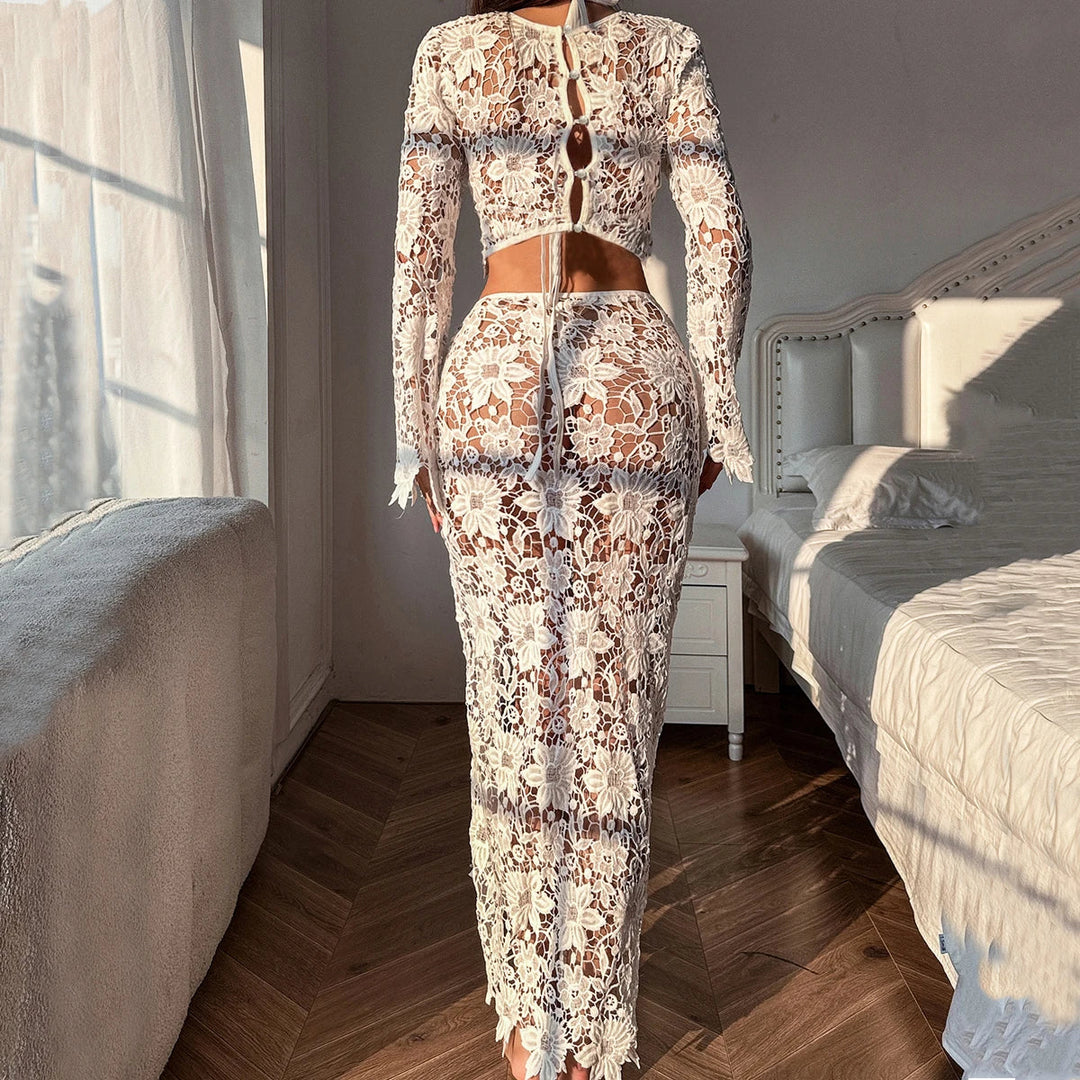 Geweven in Kant Lingerieset