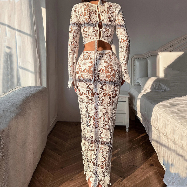 Geweven in Kant Lingerieset