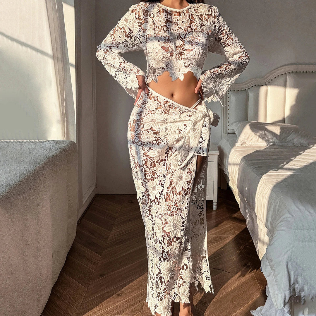 Geweven in Kant Lingerieset