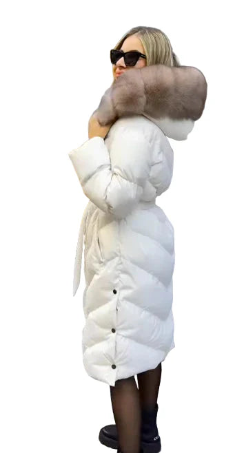 Madri - Elegantie katoenen jas met kraag