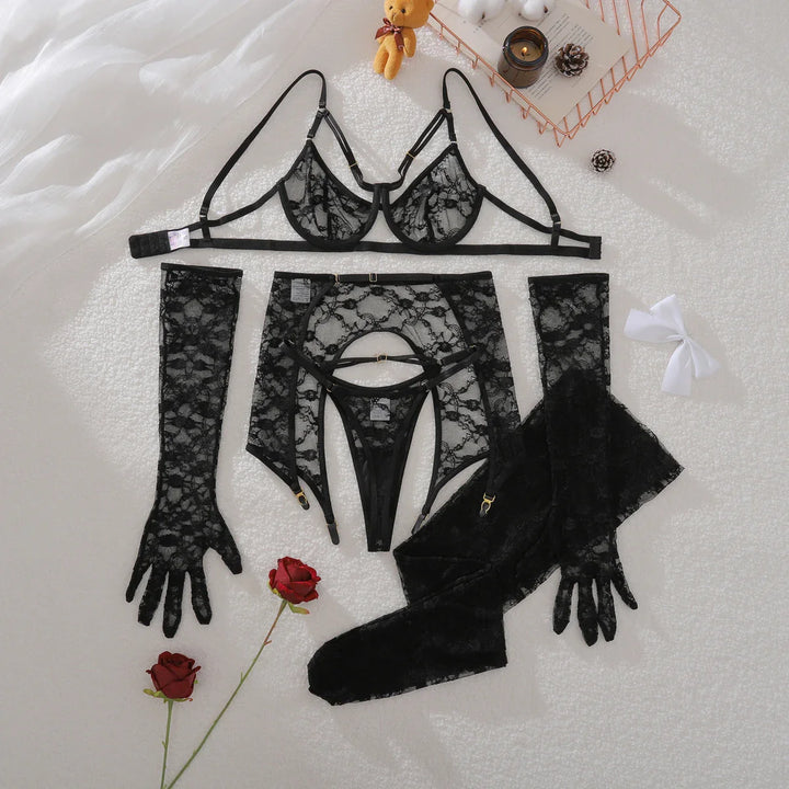 Slowly Unravel Lingerie Set